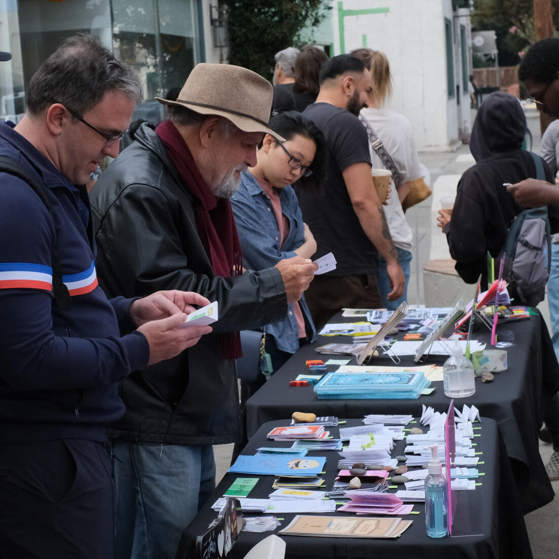 Customers at the first Biggest Little Zine Fair, in October 2024, Long Beach, CA